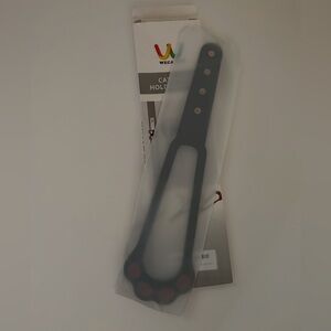 Cat Door Holder Latch, Adjustable, Black With Maroon Foot Pads